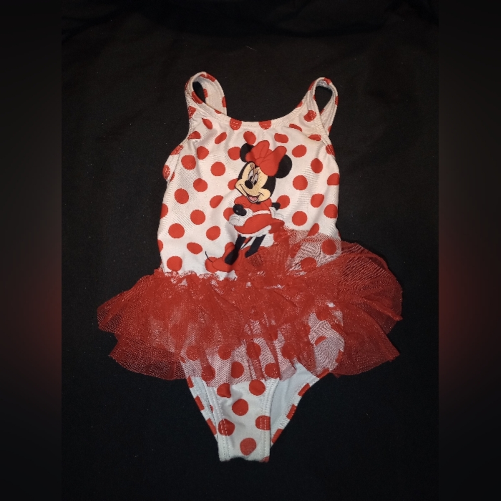 18 month baby girl Minnie mouse bathing suit